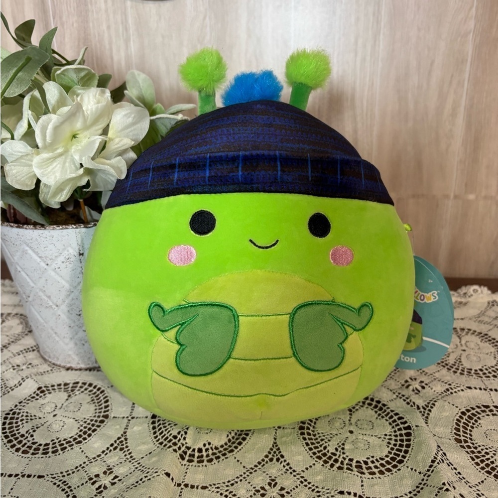 Squishmallows Green and Blue Plush Praying Mantis Trenton NWT